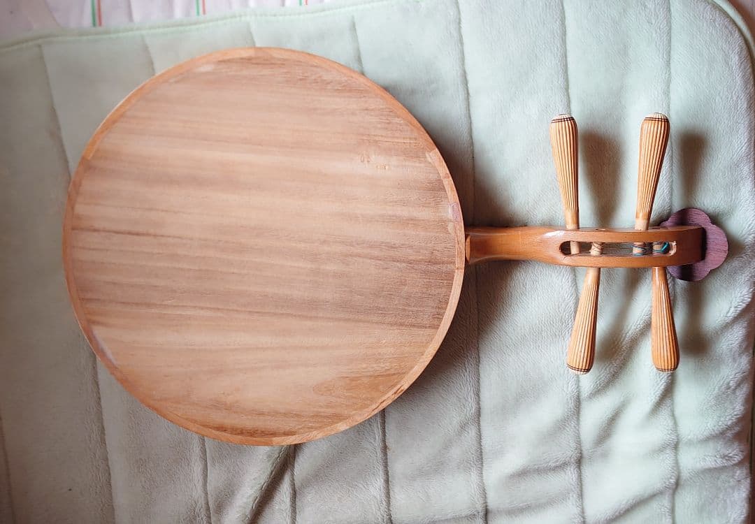 木製 月琴4弦 ケース付き 調弦説明書