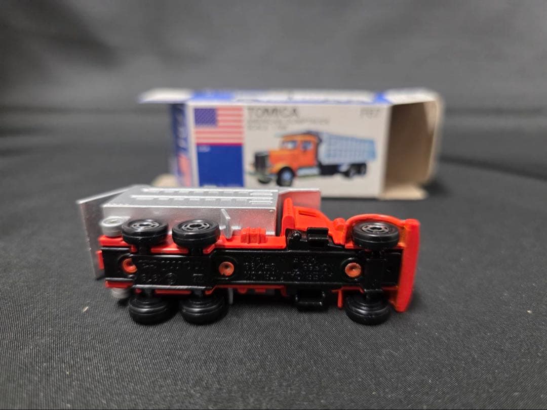 トミカ青箱F67アメリカンダンプトラック(日本製)