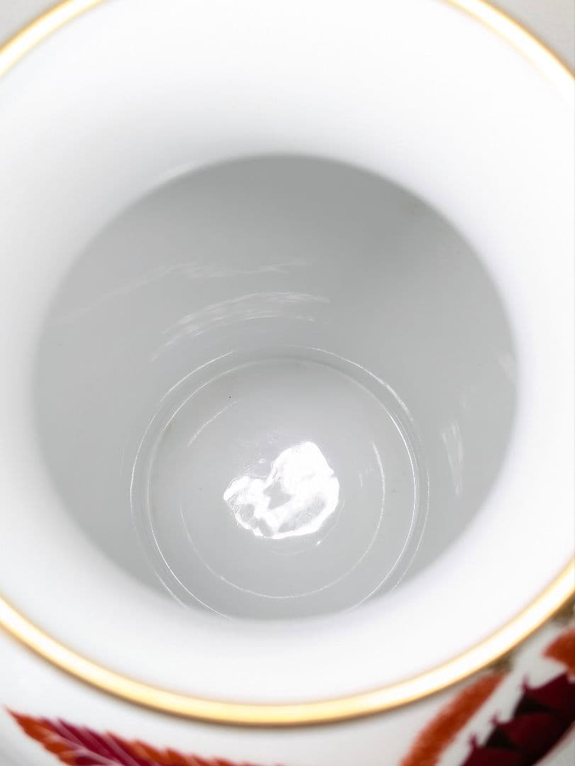 大倉陶園 金彩色絵 栗図 花瓶 高さ約27.5cm