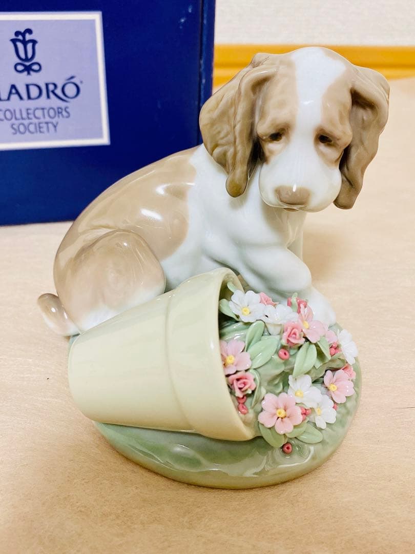 レア✨絶版品 元箱付属 LLADROリヤドロ 『僕じゃないよ』 7672保証書付