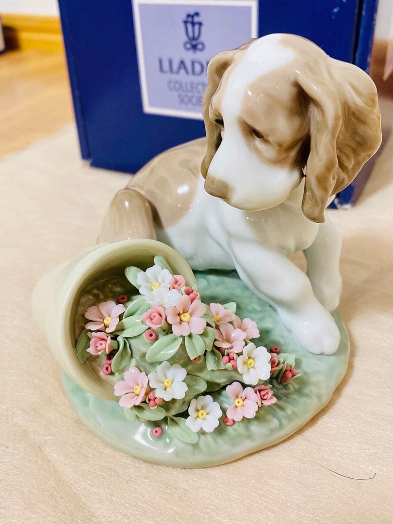 レア✨絶版品 元箱付属 LLADROリヤドロ 『僕じゃないよ』 7672保証書付