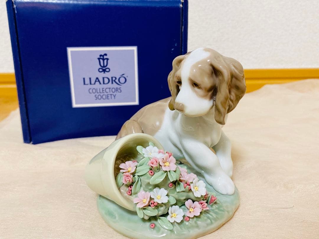 レア✨絶版品 元箱付属 LLADROリヤドロ 『僕じゃないよ』 7672保証書付