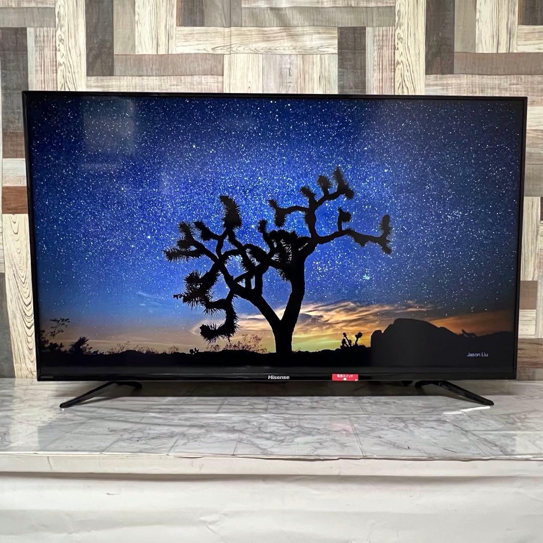 即日受渡❣️全国送料込ハイセンス50型液晶テレビ Wチューナー裏番組録画対応