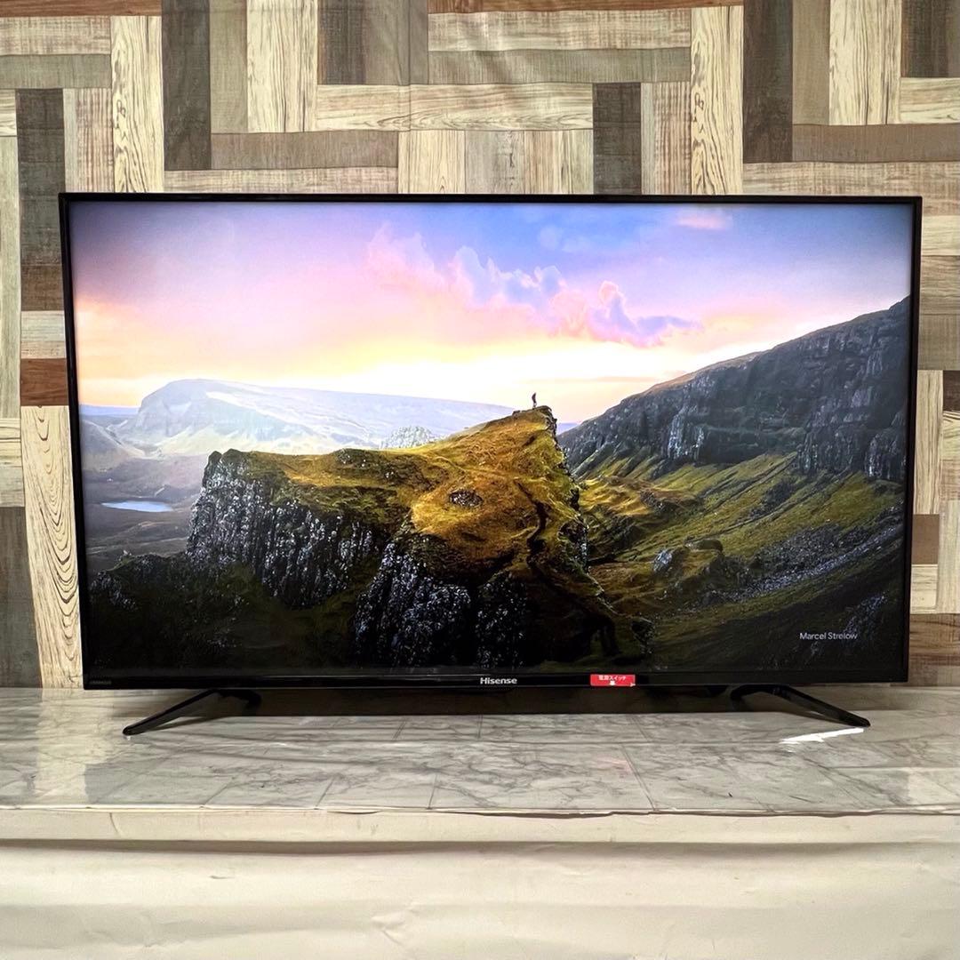即日受渡❣️全国送料込ハイセンス50型液晶テレビ Wチューナー裏番組録画対応