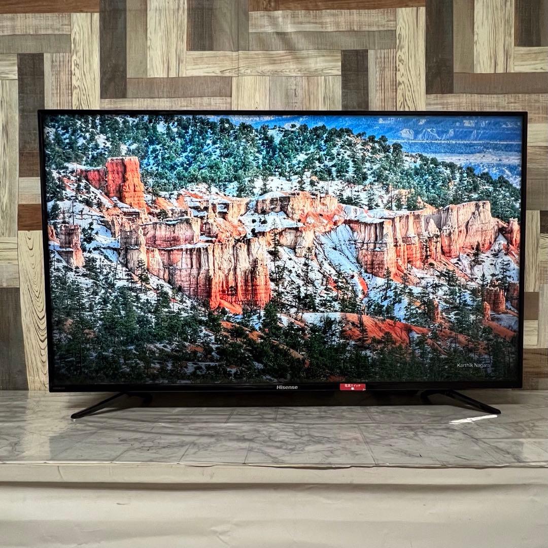 即日受渡❣️全国送料込ハイセンス50型液晶テレビ Wチューナー裏番組録画対応
