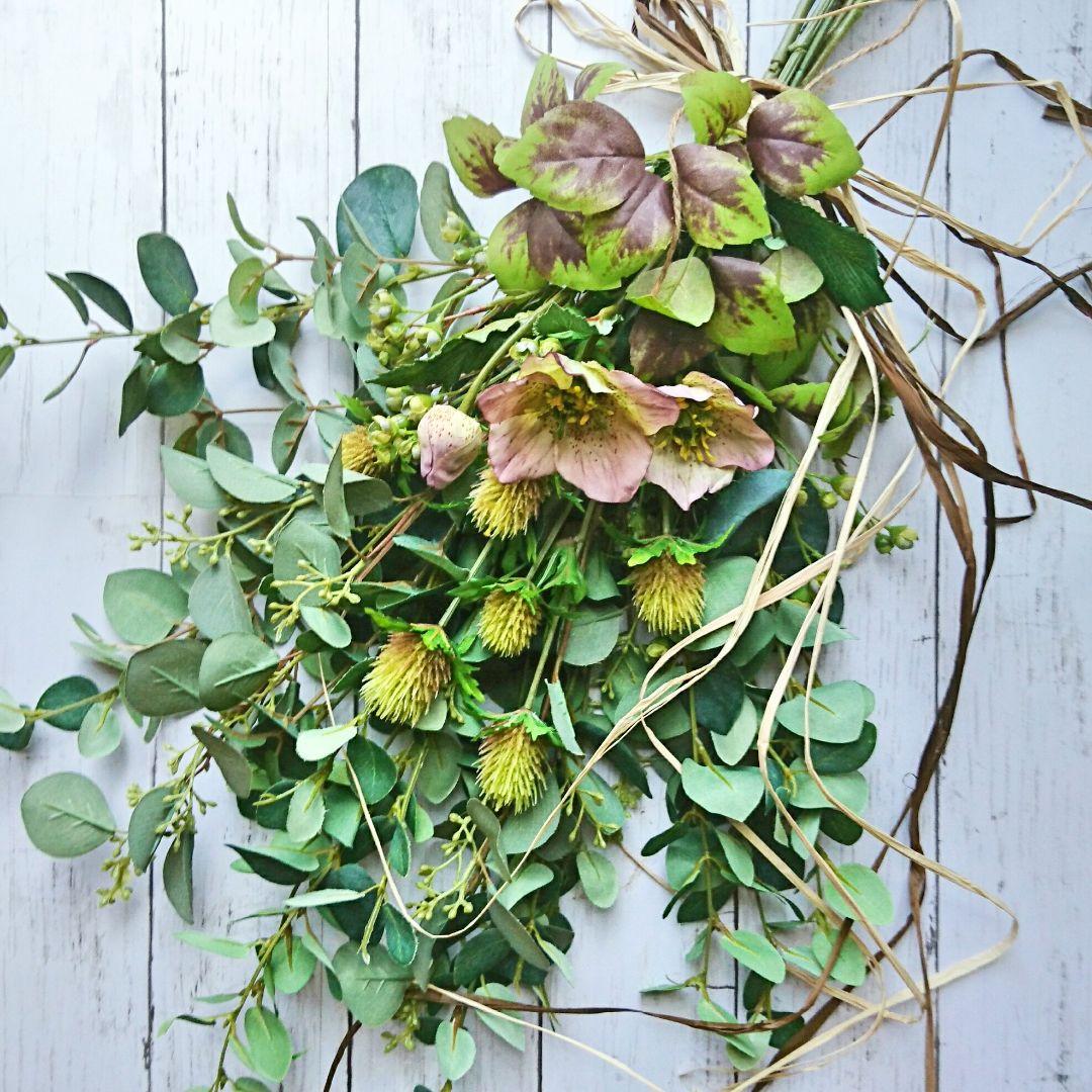 クリスマスローズのスワッグ