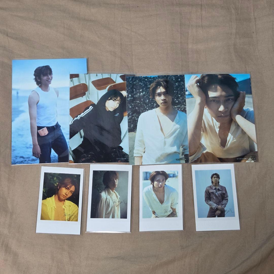 庄司浩平　写真集　特典　ブロマイド　転写サイン入りチェキ風カード　8枚セット