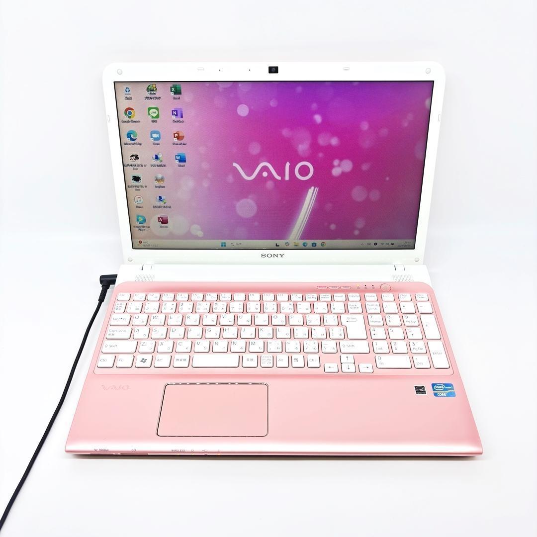 人気のピンク VAIO ノートパソコン 新品SSD Win11 オフィス A14