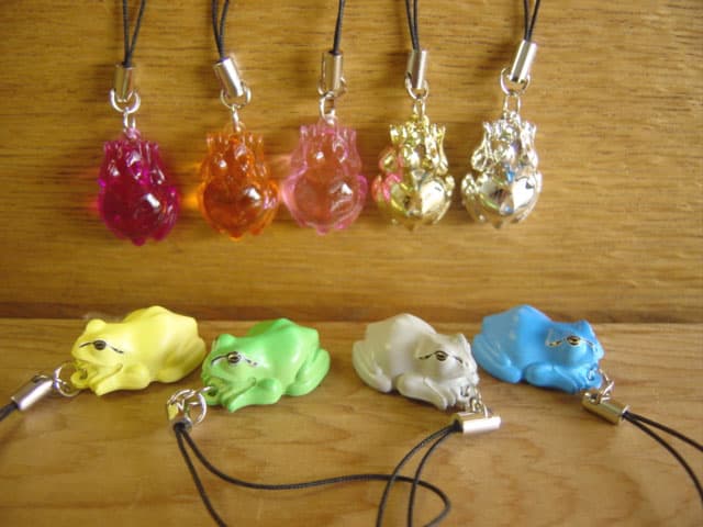 ♯Gqi08BRニホンアマガエル蛙ストラップミニ蛙ストラップ全13種