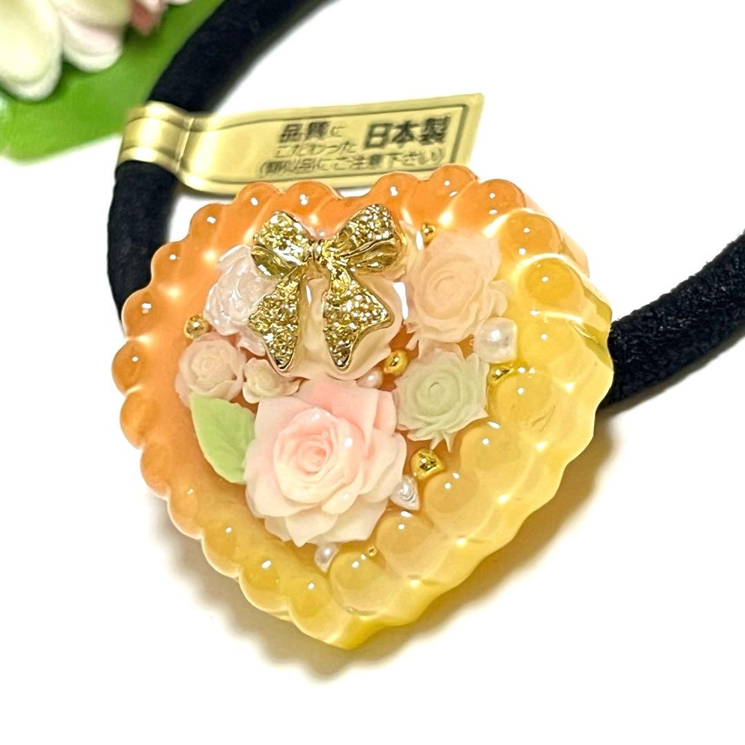 メル30077様お取り置きです。Ｎｏ．364 薔薇 レジン ハート キーホルダー