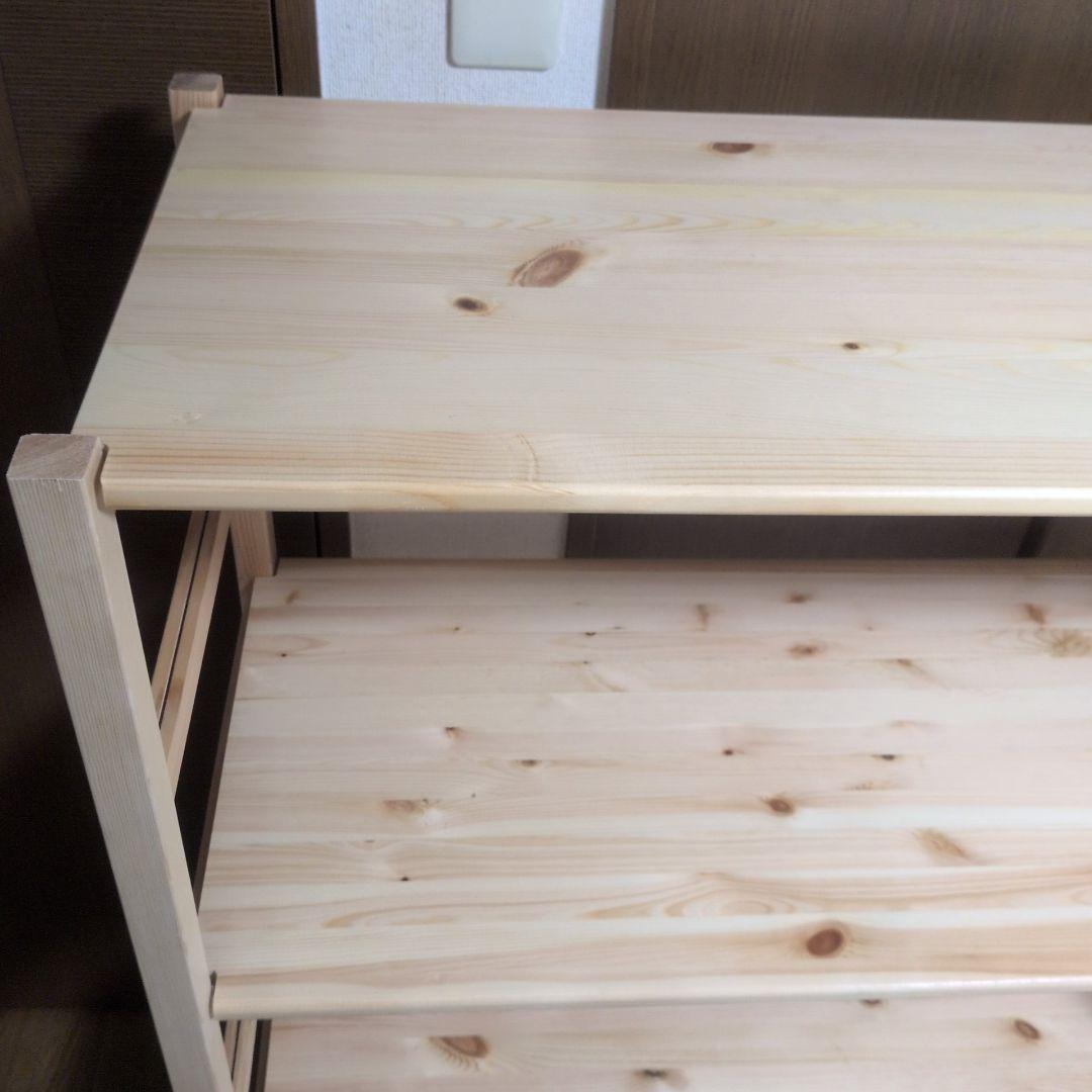 MUJI 無印良品　パイン材ユニットシェルフ 4段