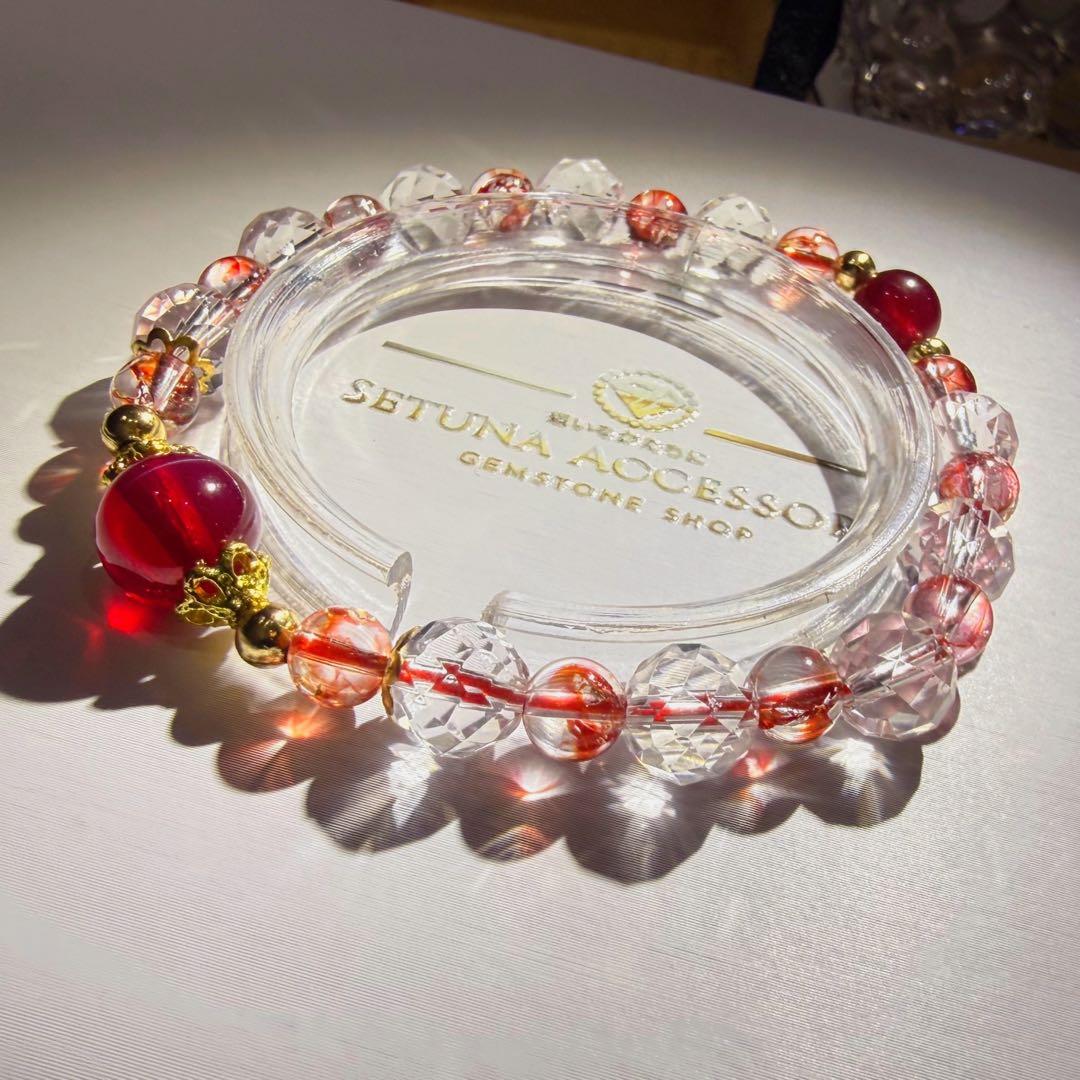 極上スタールビーデザインブレスレット