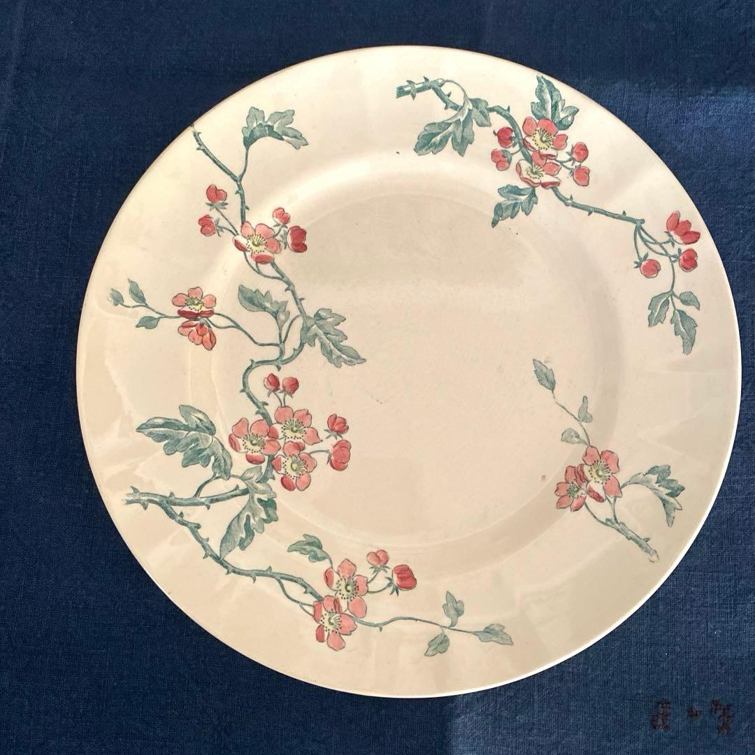 ロンシャン　Longchamp　平皿プレートフランスアンティーク　花