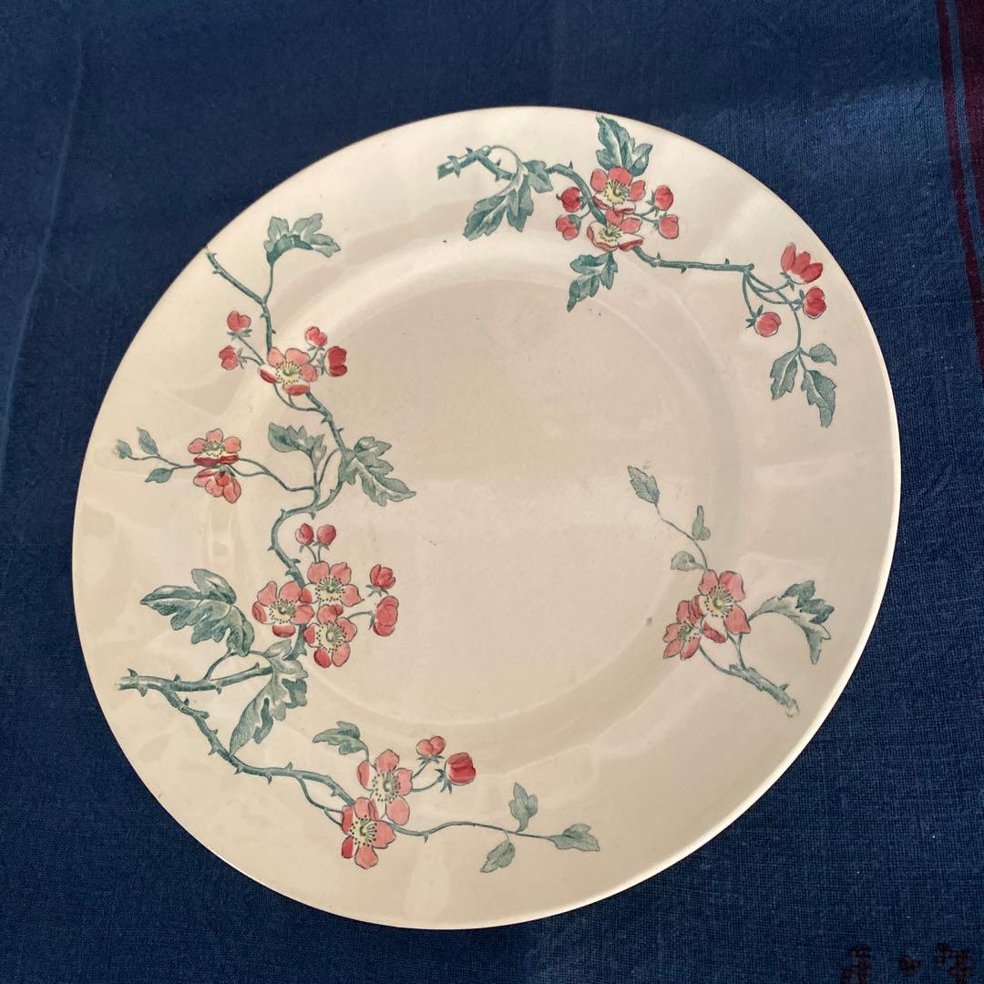 ロンシャン　Longchamp　平皿プレートフランスアンティーク　花