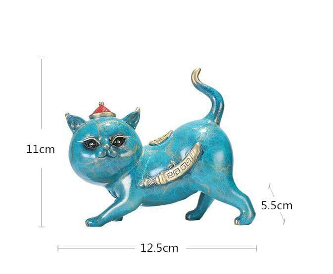 車載、家の装飾、純銅猫の車の置物