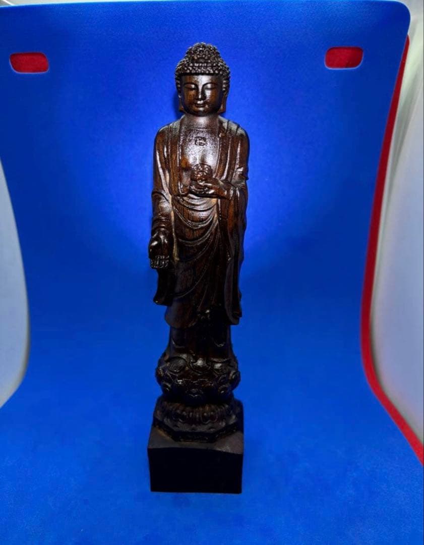 极美品 柬埔寨菩萨棋沉香 如来佛像 19cm 178g 6084-2/3