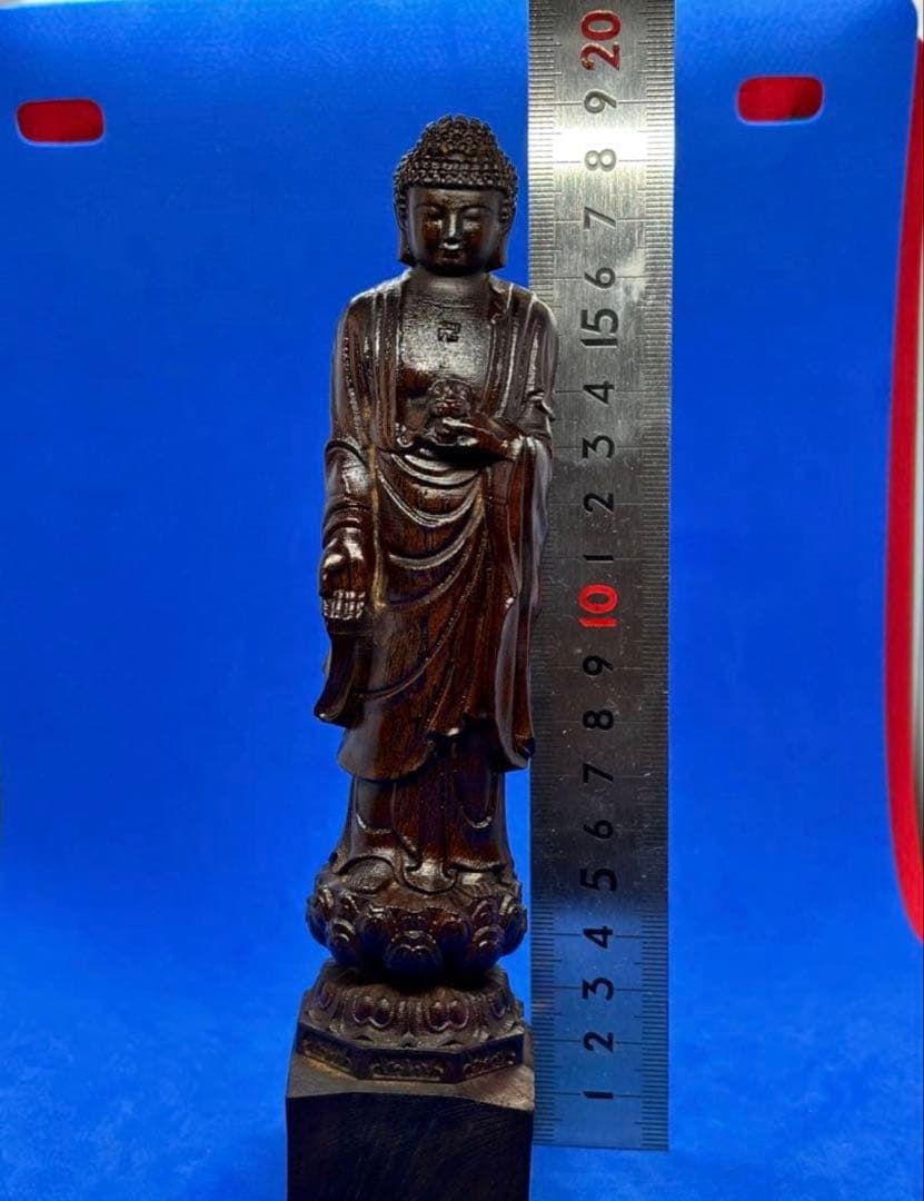 极美品 柬埔寨菩萨棋沉香 如来佛像 19cm 178g 6084-2/3
