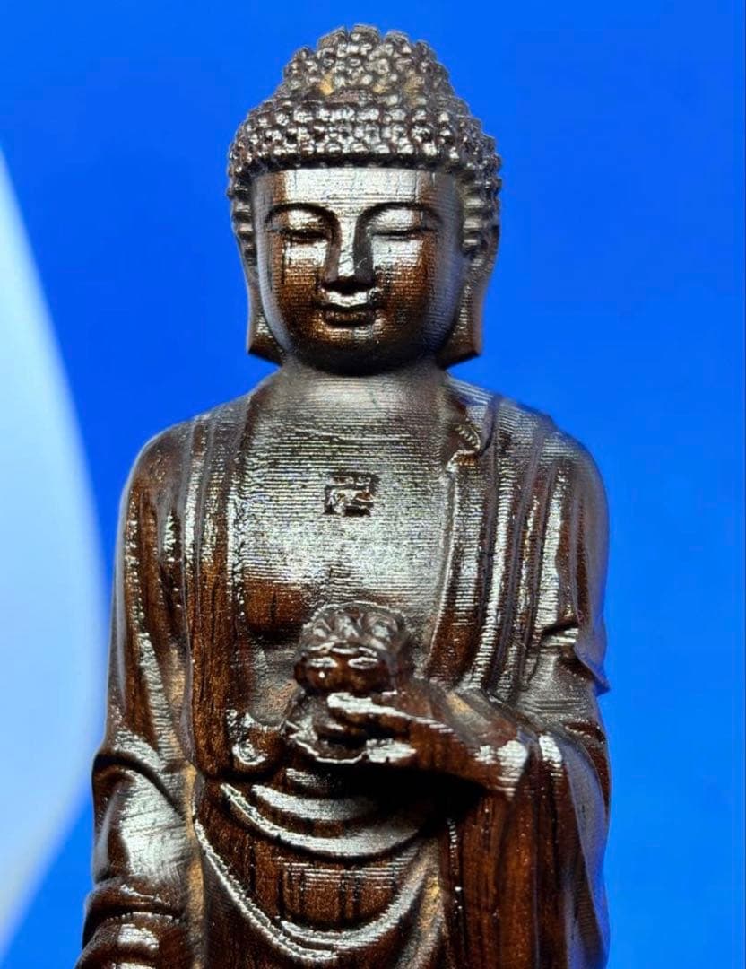 极美品 柬埔寨菩萨棋沉香 如来佛像 19cm 178g 6084-2/3