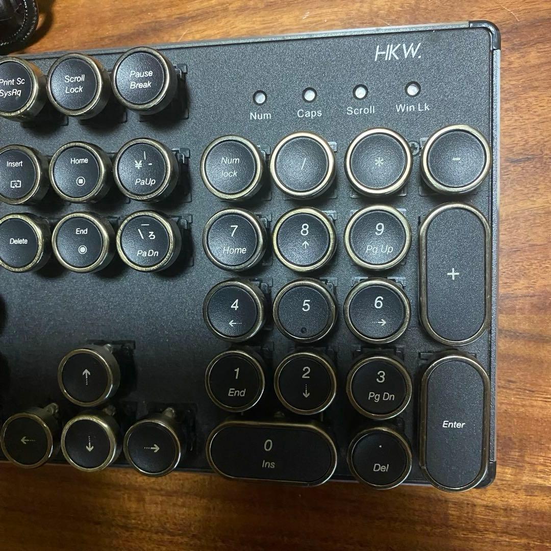 HKW レトロスタイル 有線キーボード