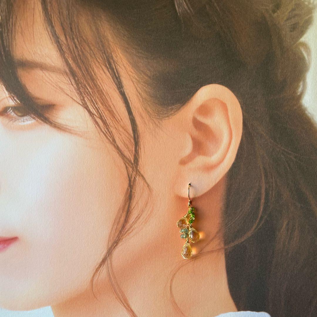 1570 シトリン　春ピアス