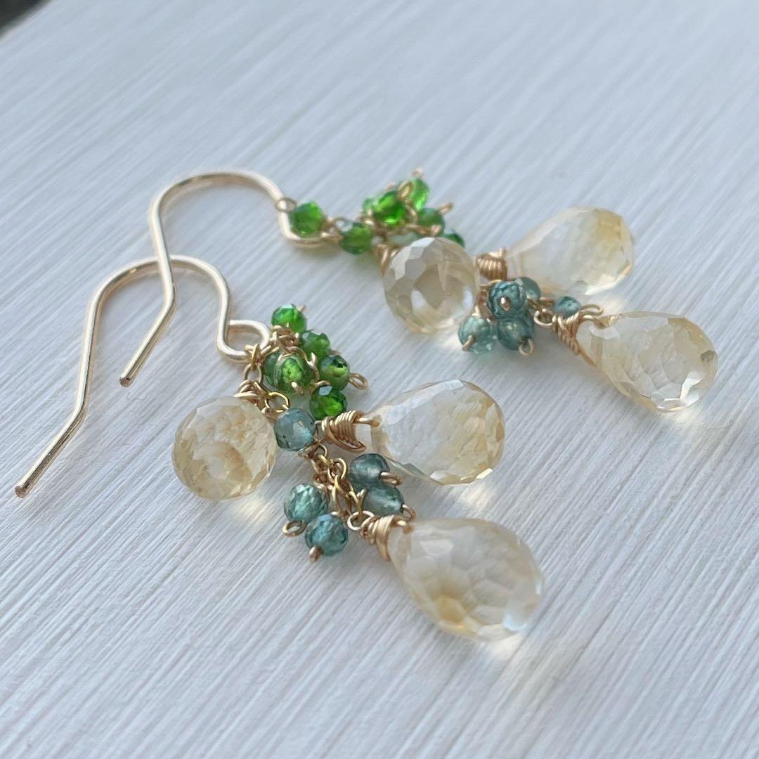 1570 シトリン　春ピアス