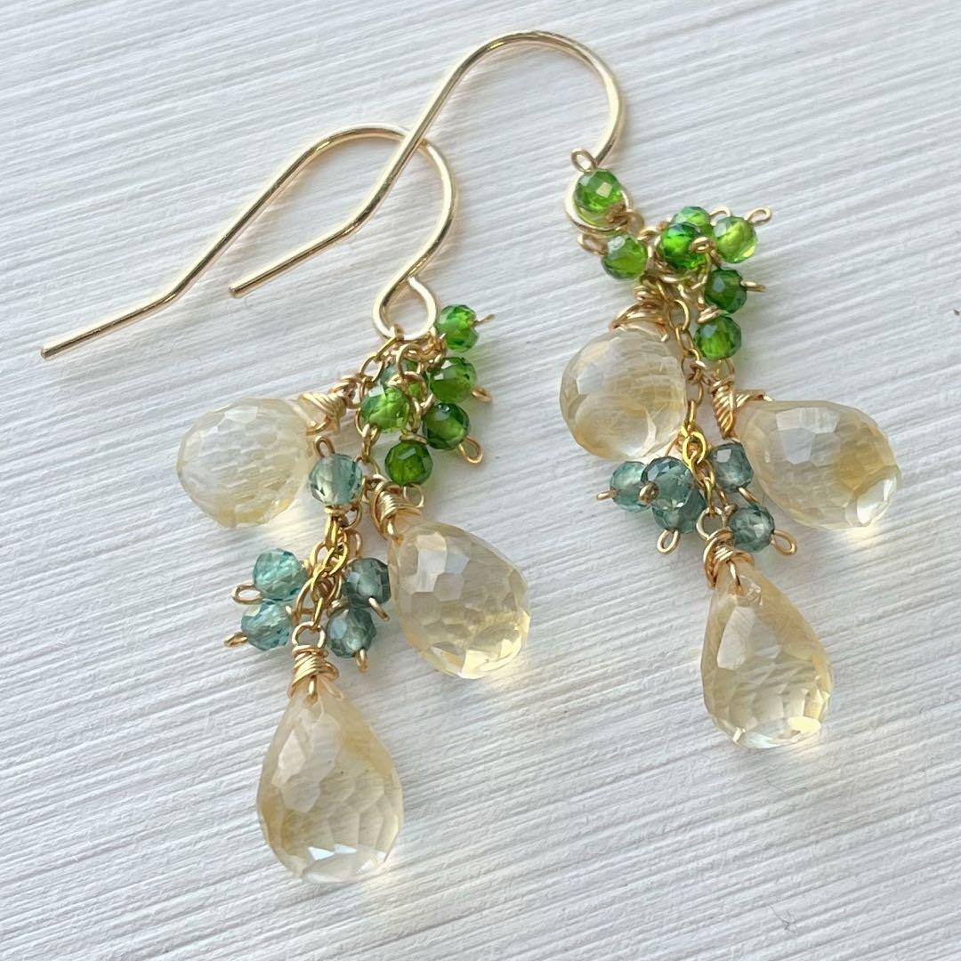 1570 シトリン　春ピアス