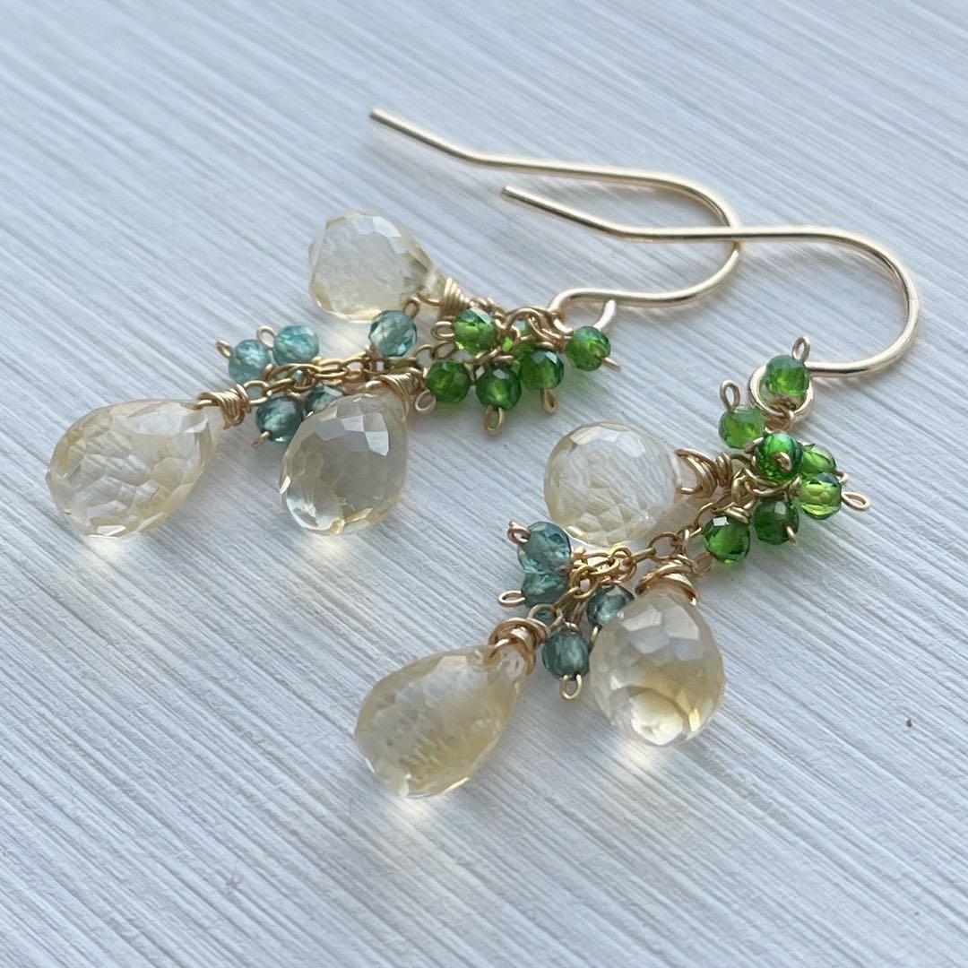 1570 シトリン　春ピアス