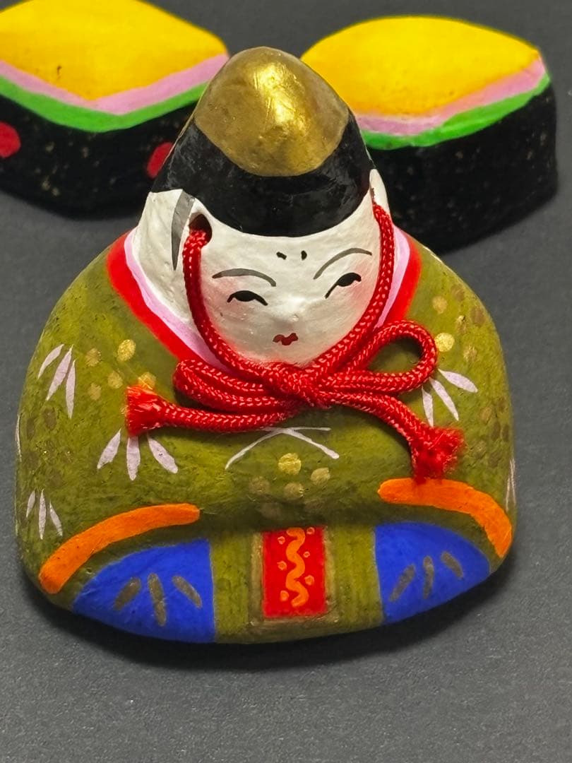 津屋崎人形　五代目　原田半蔵　雛人形　土人形