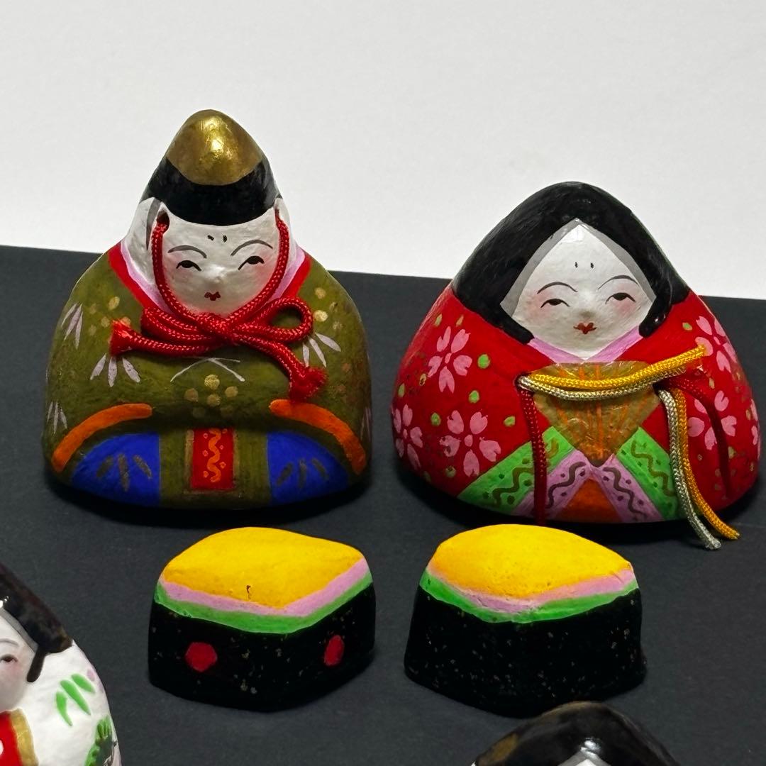 津屋崎人形　五代目　原田半蔵　雛人形　土人形