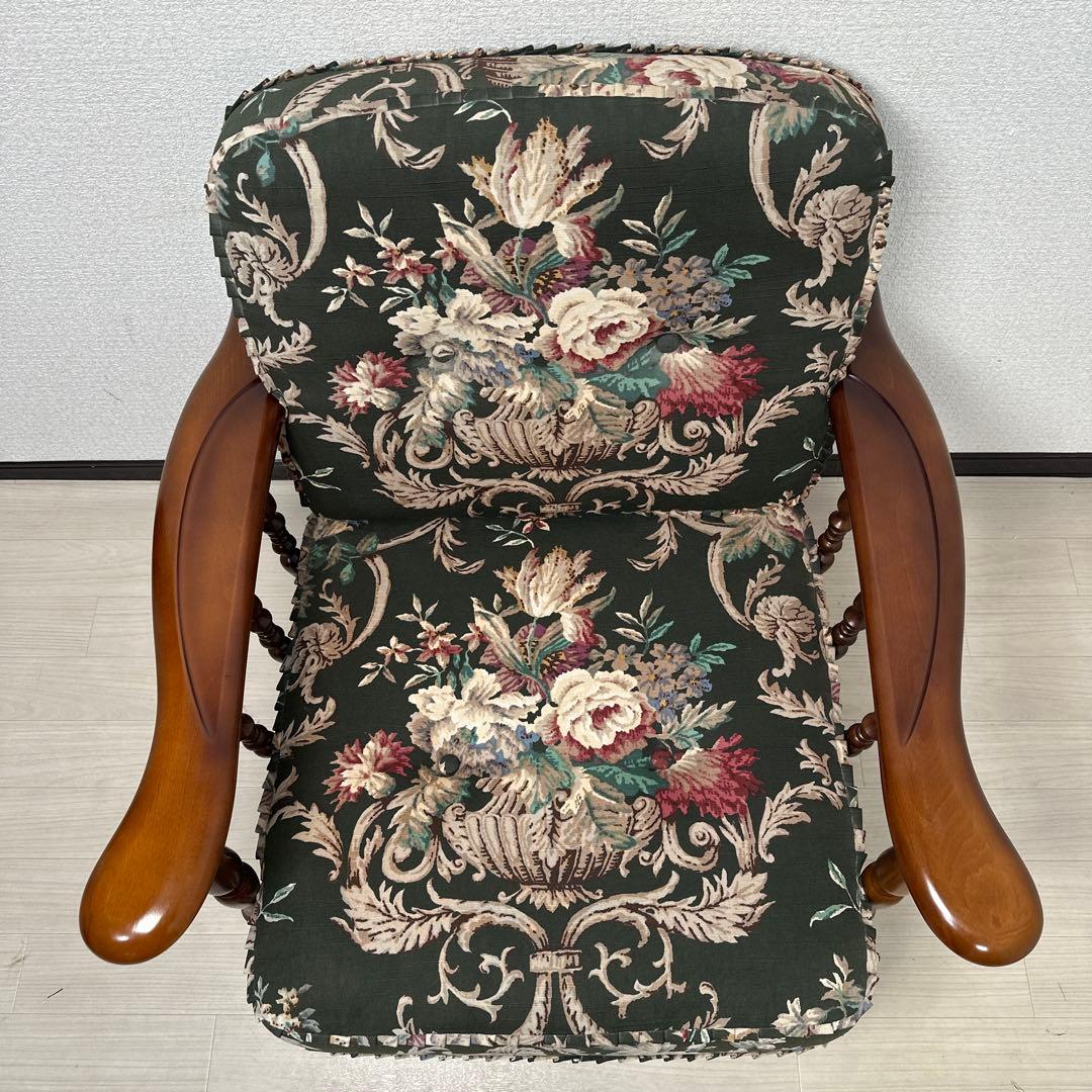 【展示品】極美品 カリモク コロニアル 1人掛けソファ アームチェア i1※