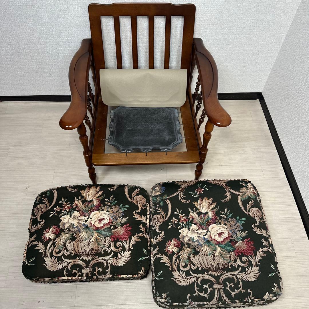 【展示品】極美品 カリモク コロニアル 1人掛けソファ アームチェア i1※