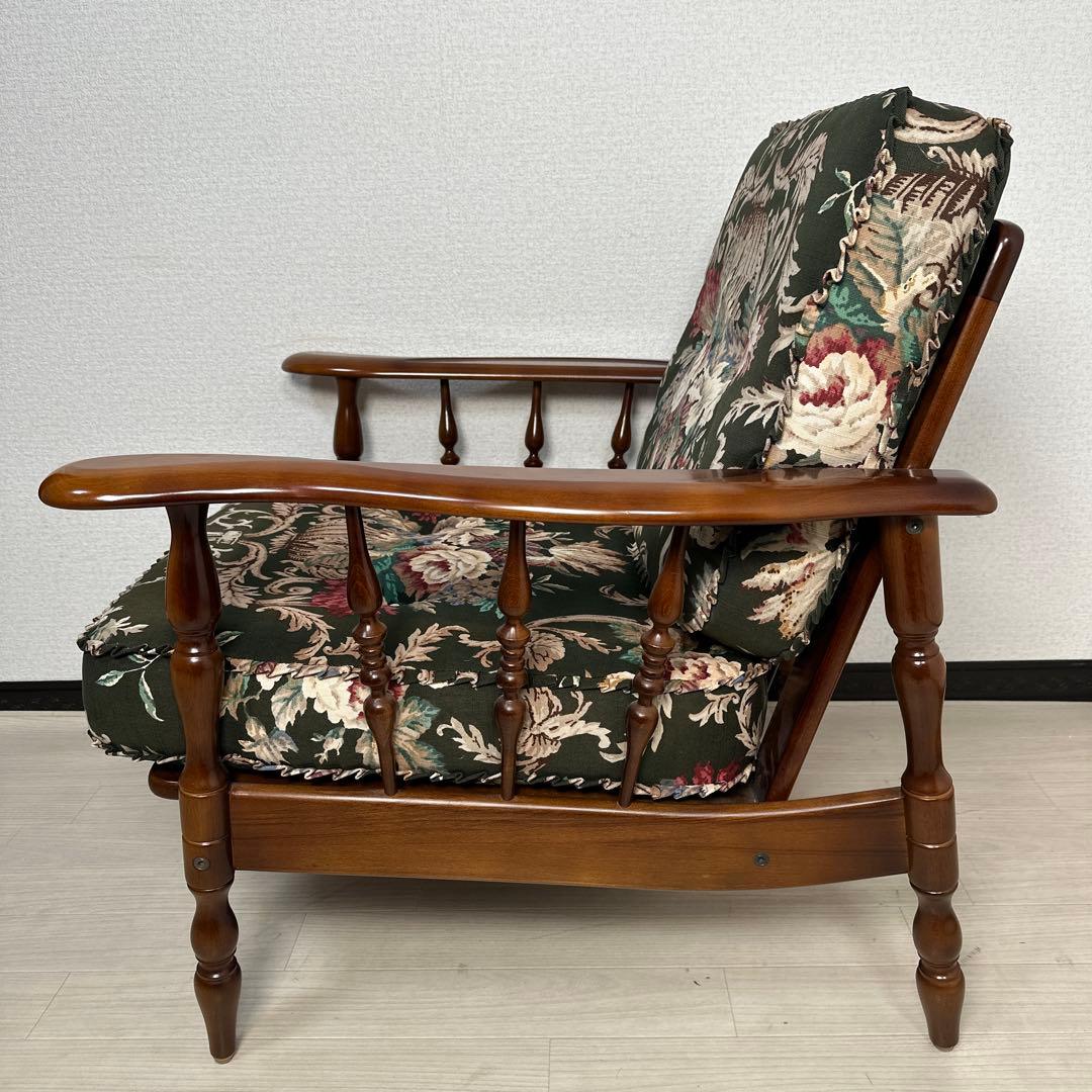 【展示品】極美品 カリモク コロニアル 1人掛けソファ アームチェア i1※