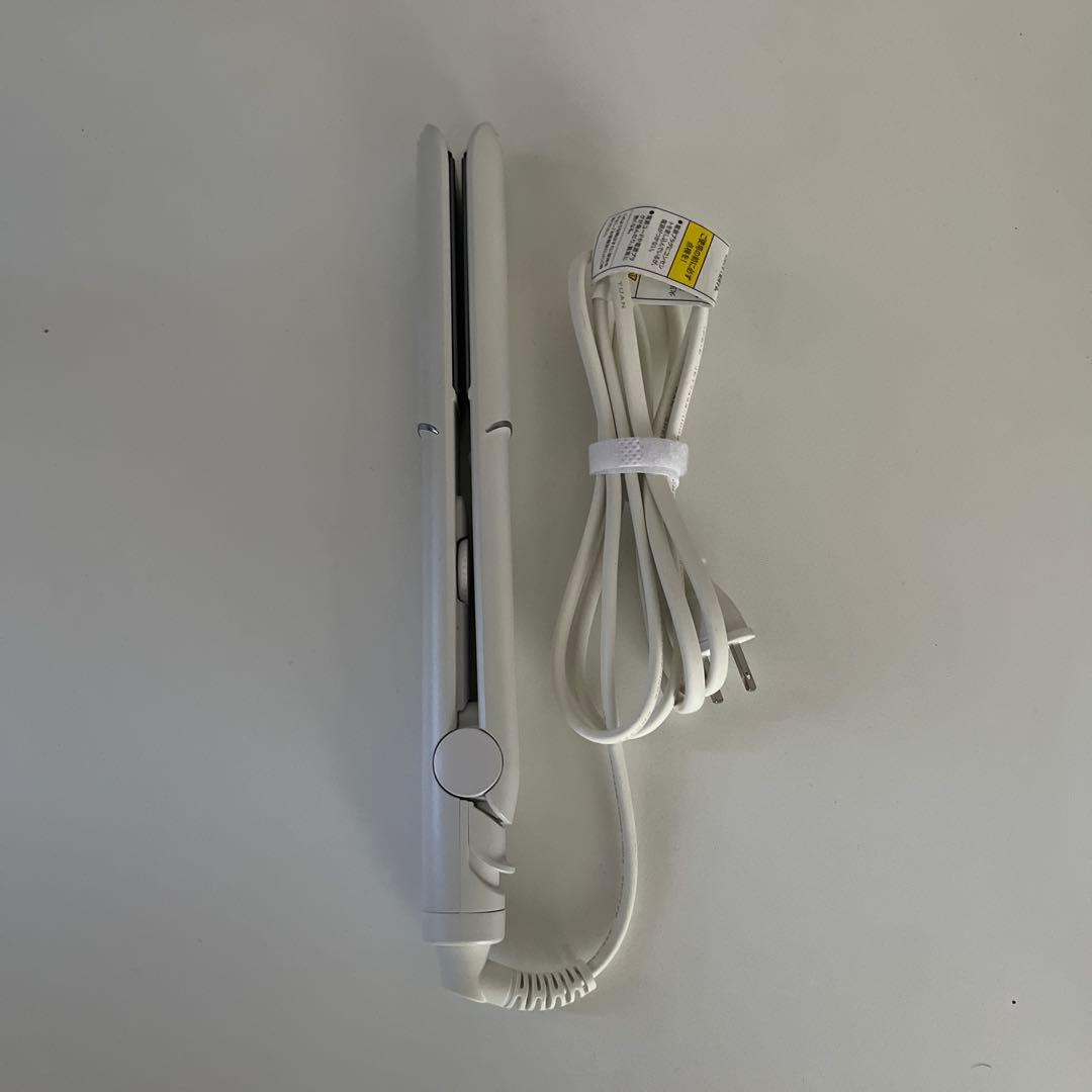 SALONIA グロッシーケアストレートヘアアイロン　ホワイト24㎜