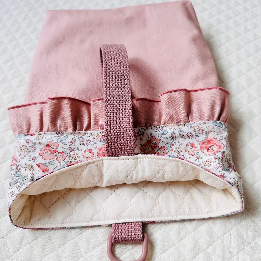 Sappy　ハンドメイド　レッスンバッグ　女の子　ピンク　花柄　体操着入れ