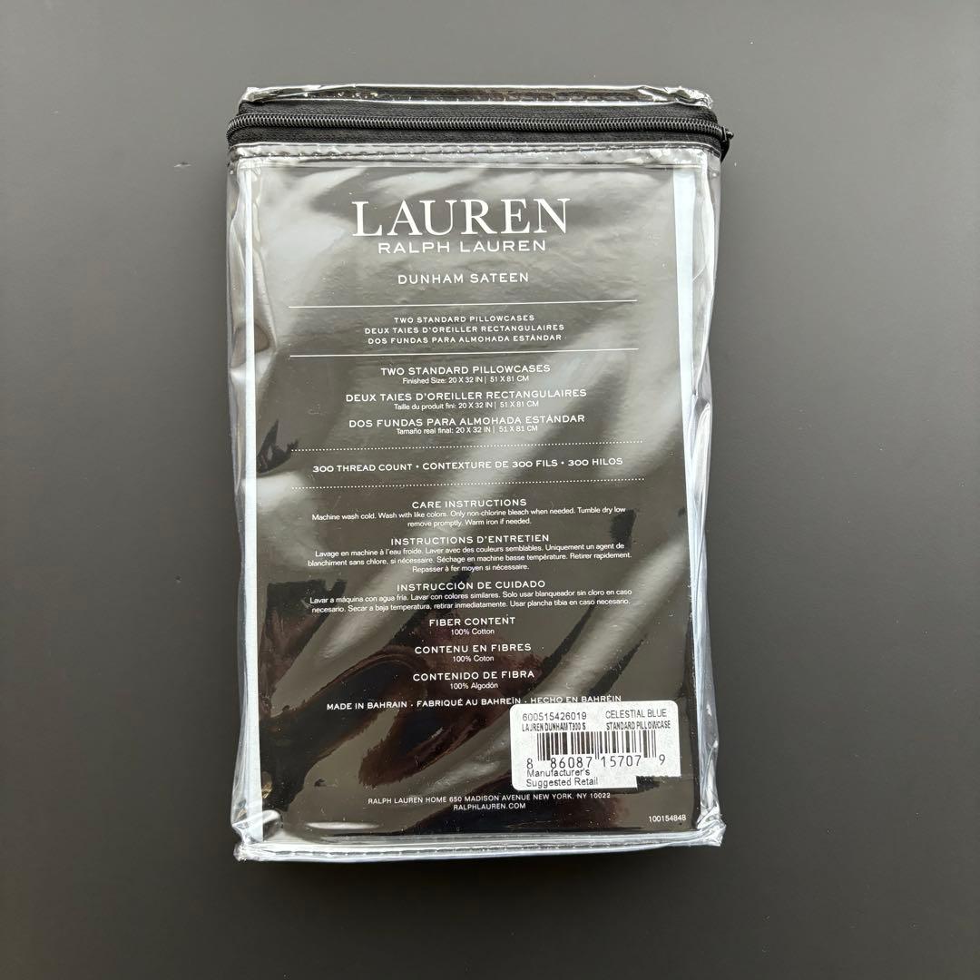 ラルフローレン Danham Sateen ピローケース2枚入りセット新品未使用