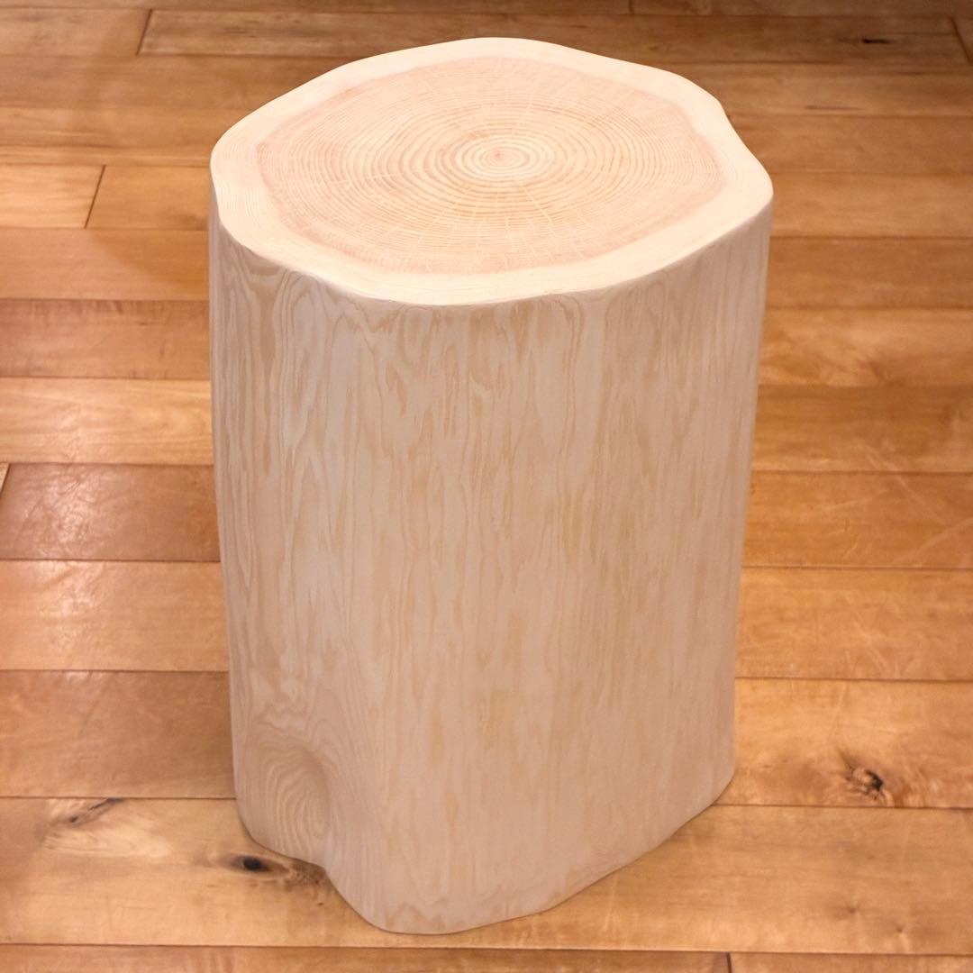 ひのき　丸太 スツール 椅子　No.1564