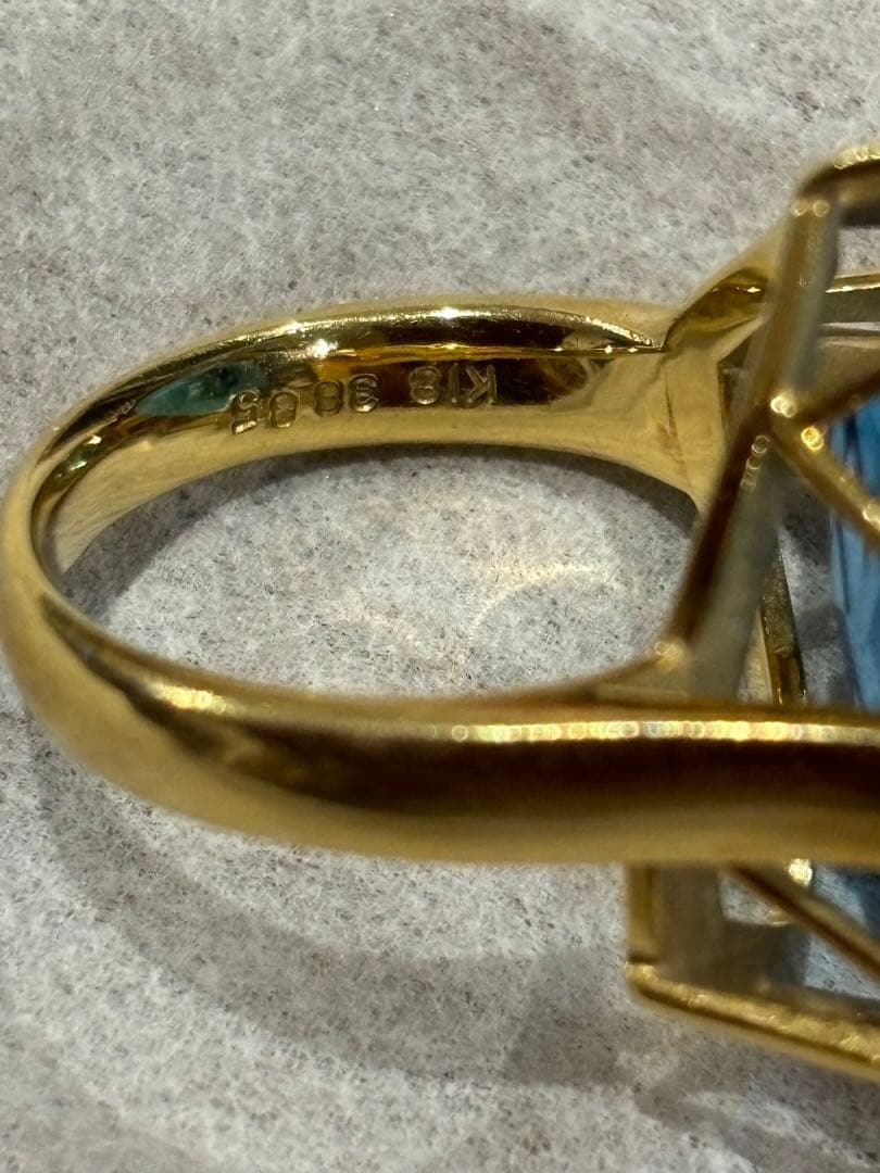 指輪　K18  38.05CT