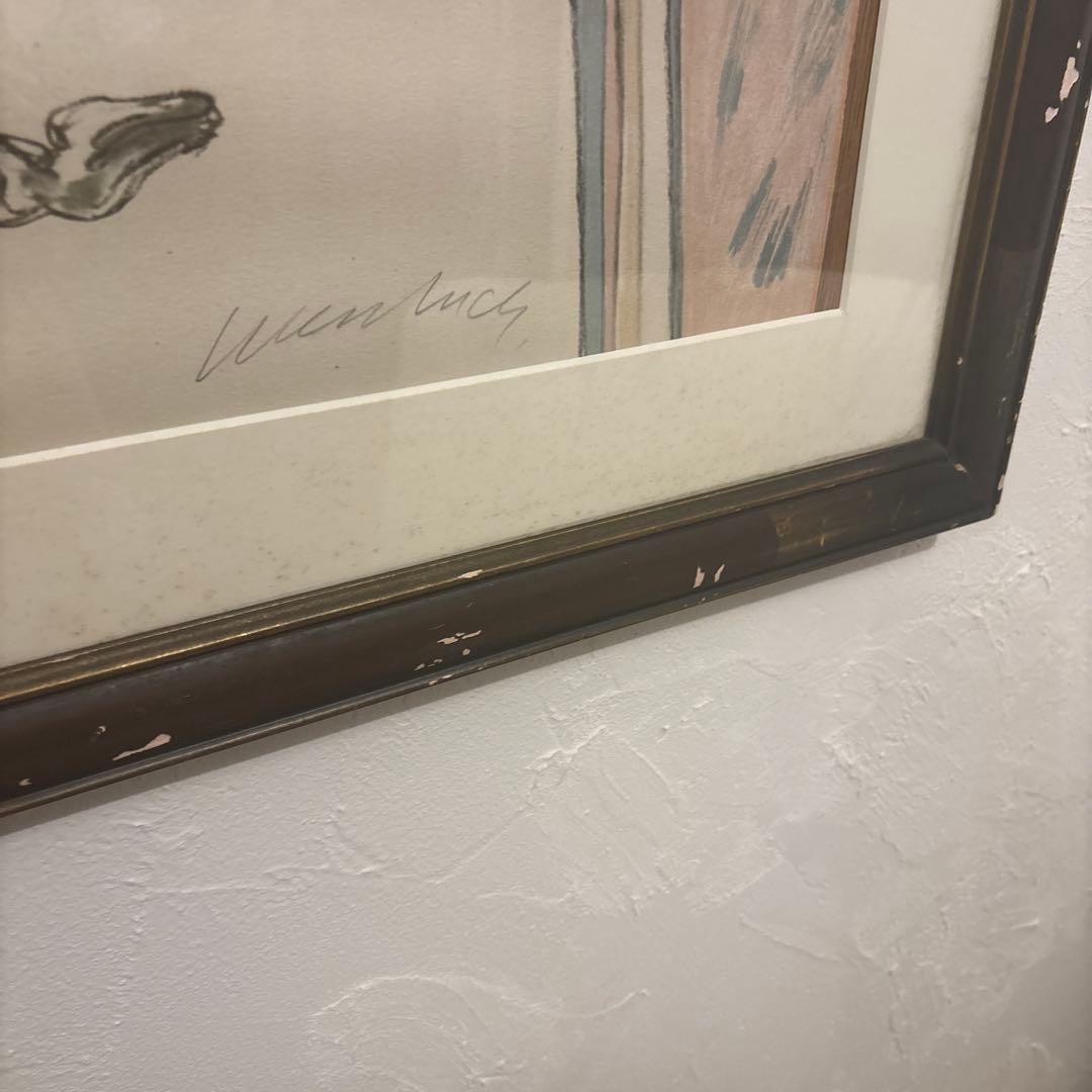 リトグラフ　ロデオ舞台への入口　約95.5×75.5 　クロード　ワイズバッシュ