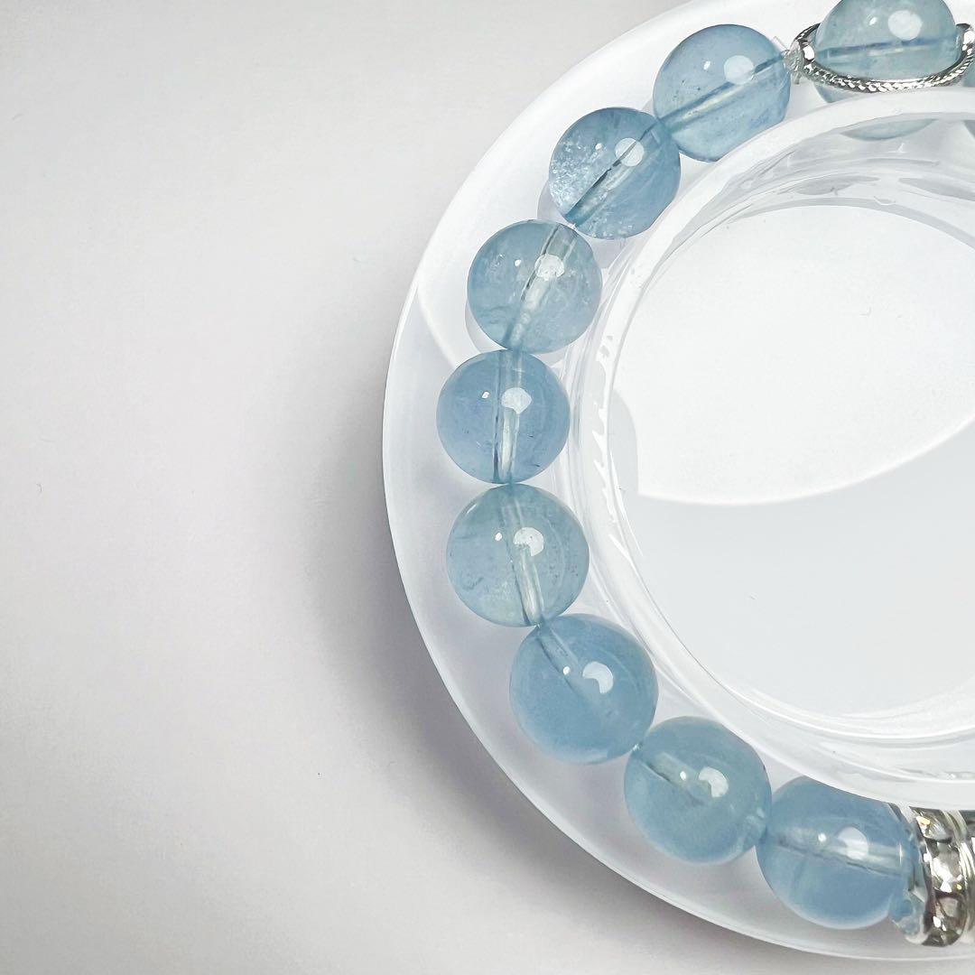 ブルークリスタル天然石ブレスレット：男女兼用