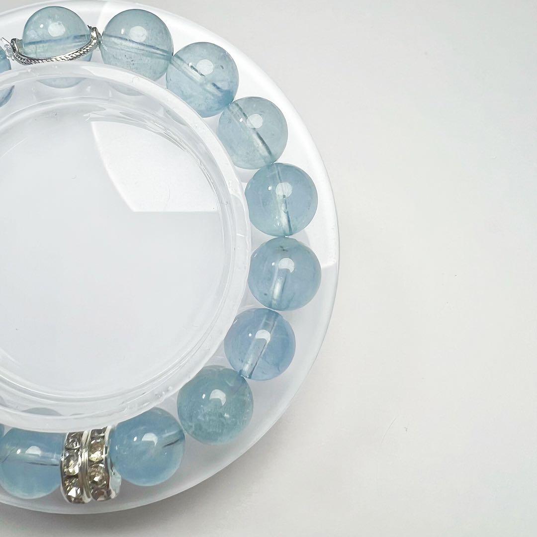 ブルークリスタル天然石ブレスレット：男女兼用