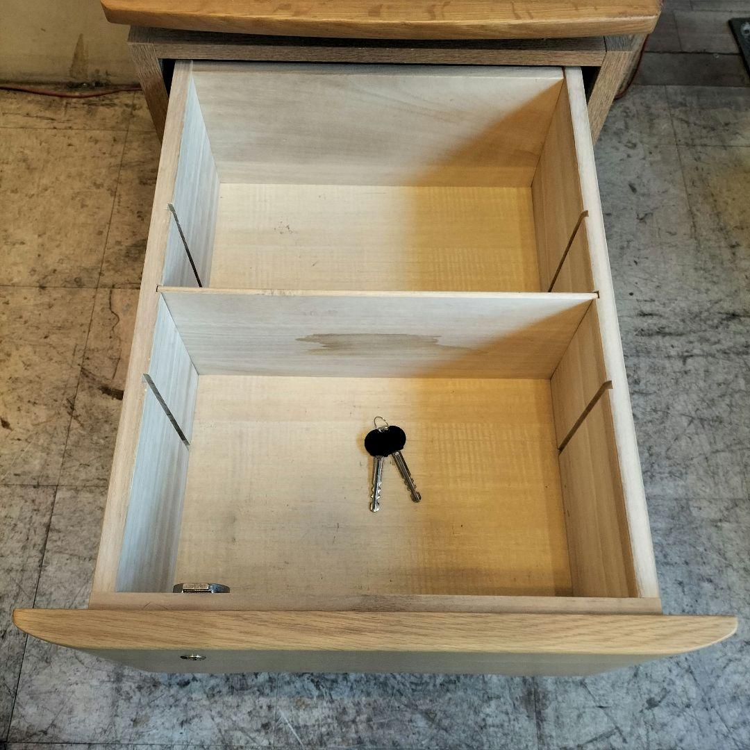 M♦浜本工芸　No.09 　デスク　昇降袖2段　一生紀　チェア