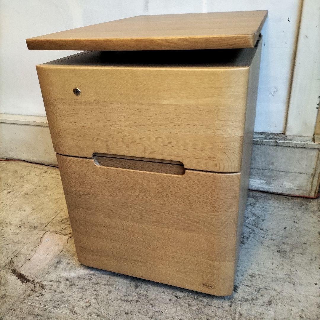 M♦浜本工芸　No.09 　デスク　昇降袖2段　一生紀　チェア