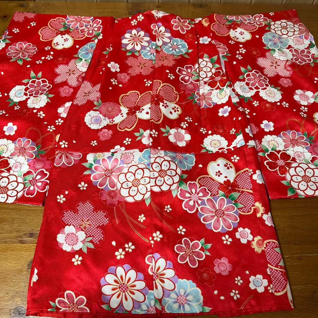 美品♡七五三 着物セット3歳 絹100％ 正絹 京都花ひめブランド フルセット