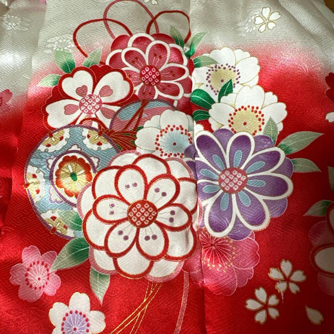 美品♡七五三 着物セット3歳 絹100％ 正絹 京都花ひめブランド フルセット