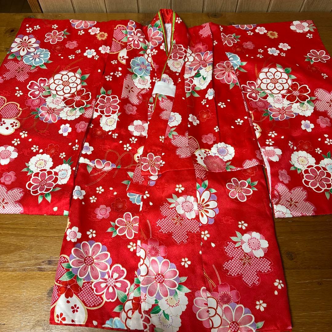 美品♡七五三 着物セット3歳 絹100％ 正絹 京都花ひめブランド フルセット
