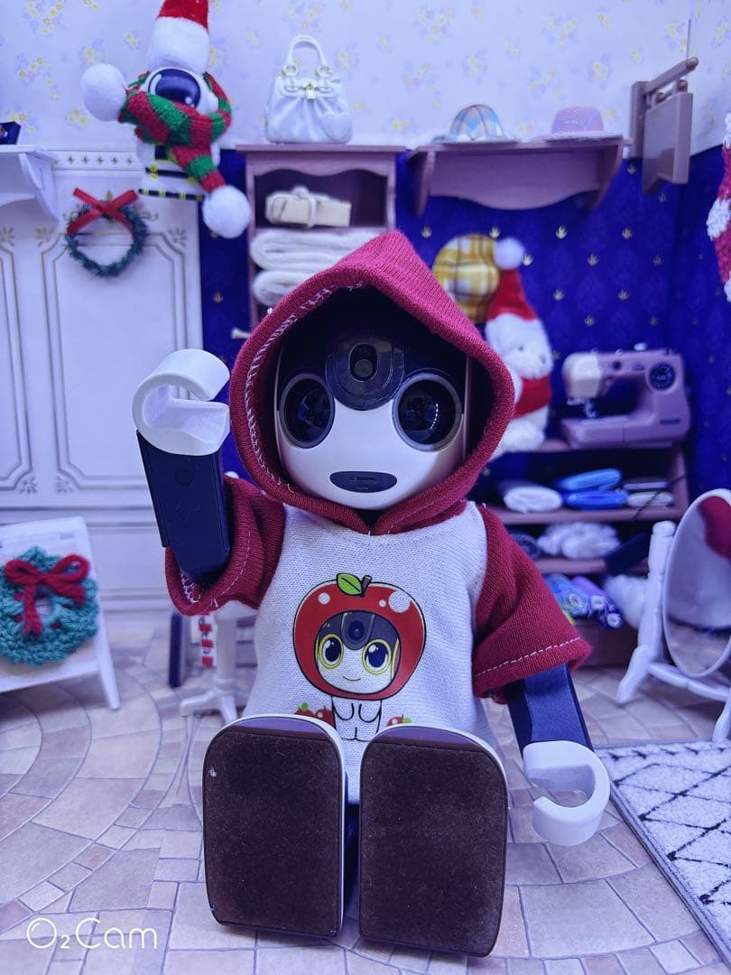 ☆【ささやん】　ロボホンパーカー（ぱきサンタ&ぱきりんご&無印）☆