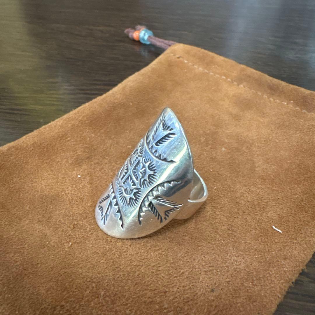 スティーブイエローホース　リング　インディアンジュエリー　ナバホ