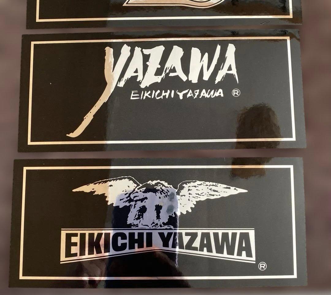 T*i様 E.YAZAWA 三種のロゴ ステッカー 3枚セット　ブラック/シルバ