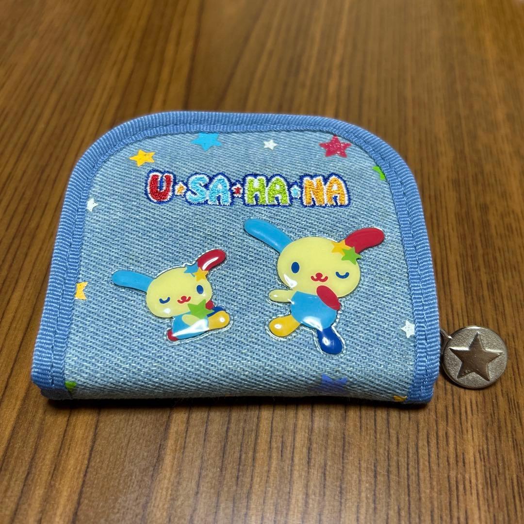 サンリオ　デニム財布　ウサハナ　USAHANA 小銭入れ　レア