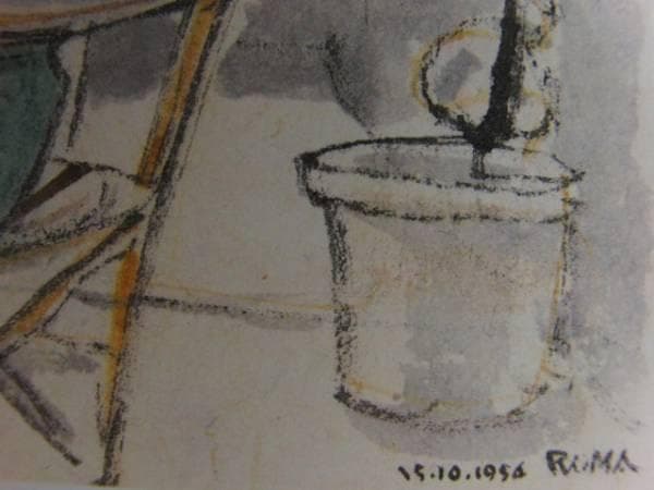 守屋多々志、サン・ピエトロ寺院遠望、希少な額装用画集より、美品、新品額装付